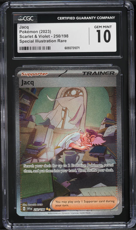 2023 Pokemon Scarlet & Violet Full Art Jacq #236 CGC 10 GEM MINT on  Fanatics Collect