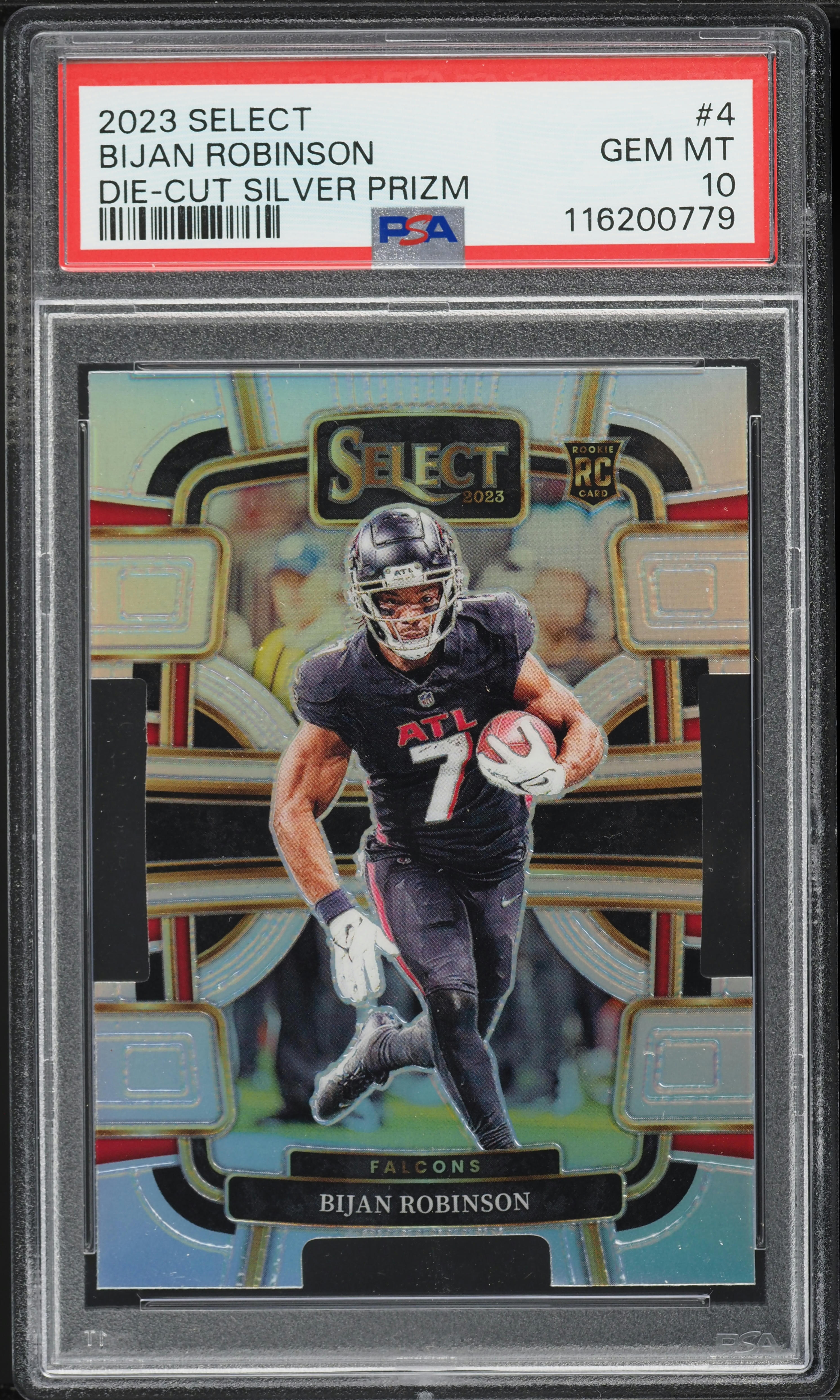 2023 Select Concourse Silver Prizm Die-Cut Bijan Robinson ROOKIE