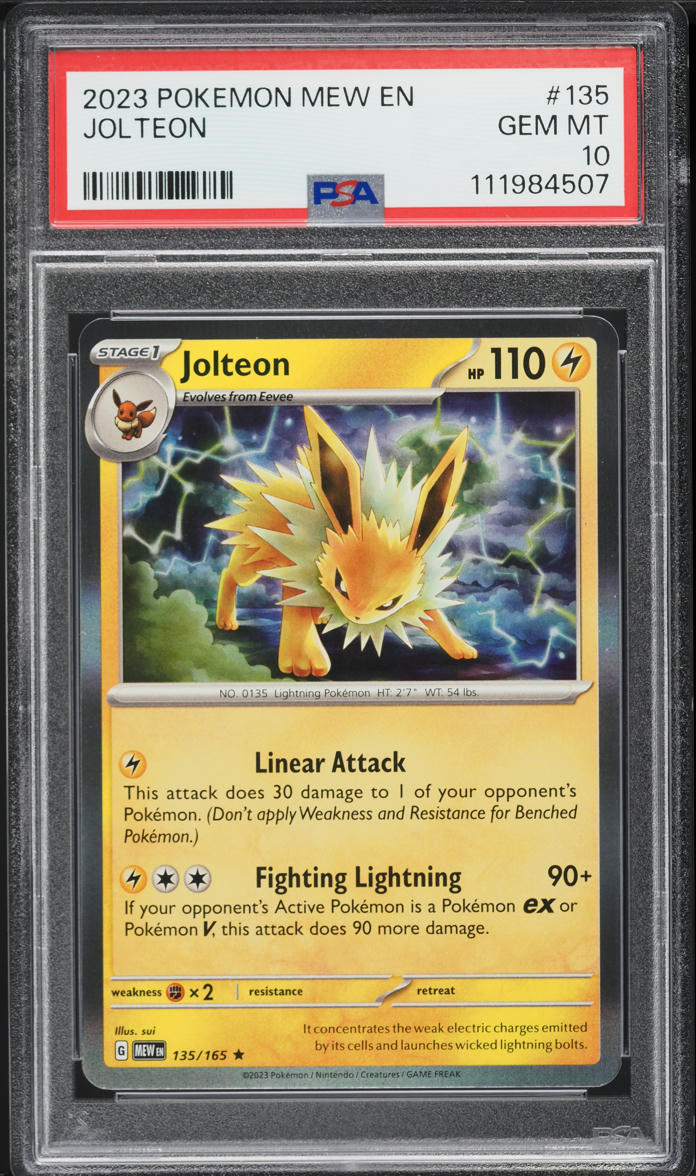 2023 Pokemon Scarlet & Violet 151 Jolteon #135 PSA 10 GEM MINT on