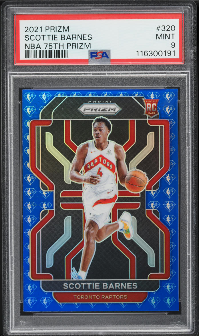 2021 Panini Prizm NBA 75th Scottie Barnes ROOKIE #320 PSA 9 MINT