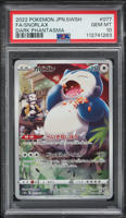 2022 Pokemon Japanese SWSH Dark Phantasma Full Art Snorlax #77 PSA