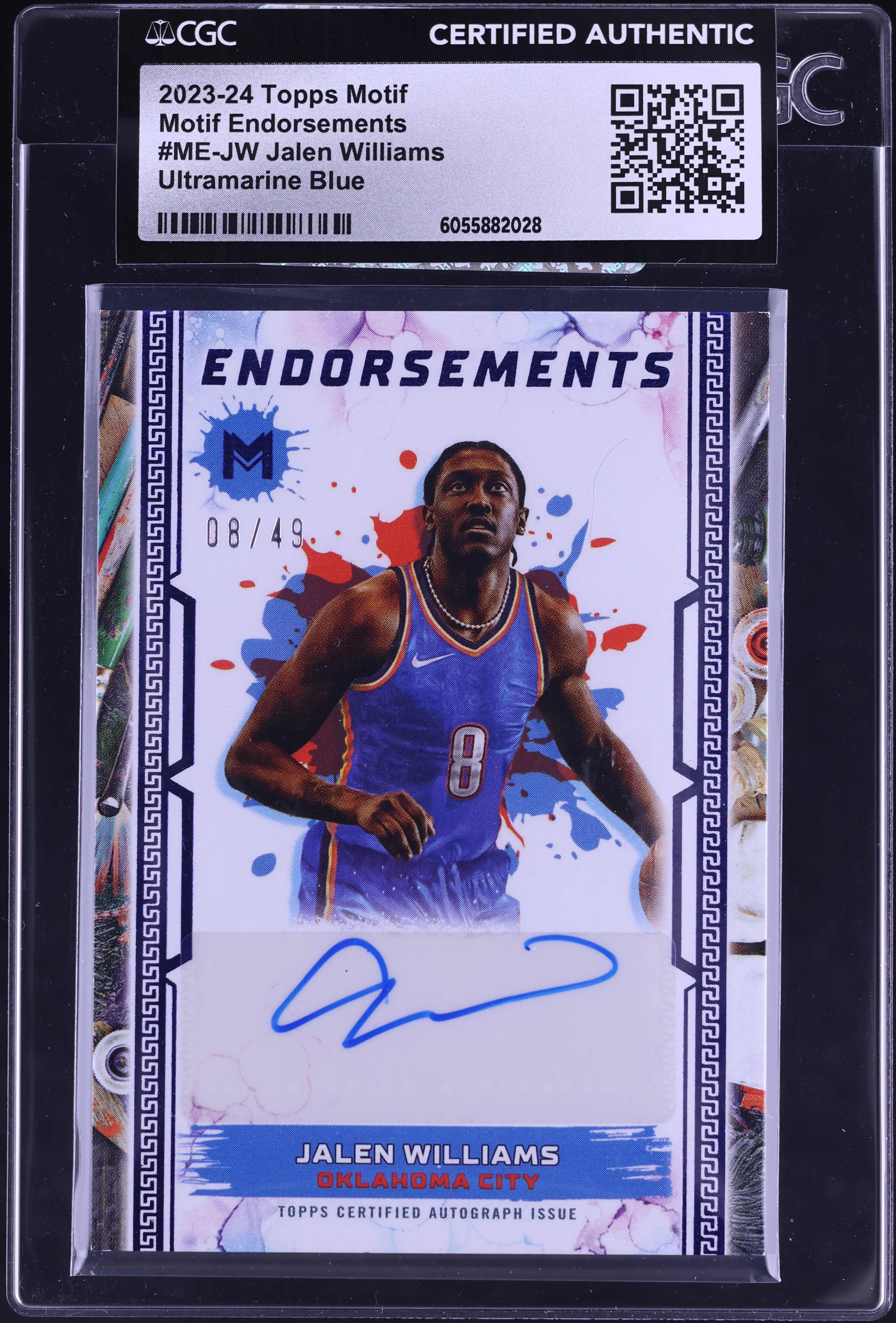 Jalen Williams Topps Motif /10 Auto サイン Jalen Williams Motif 