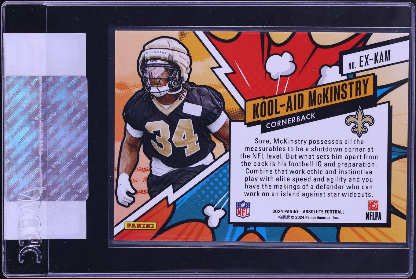 2024 Absolute Explosive Kool-Aid McKinstry ROOKIE #EX-KAM CGC AUTH