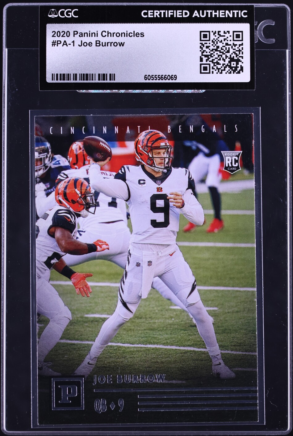 2020 Panini Chronicles Joe Burrow ROOKIE #PA-1 CGC AUTH