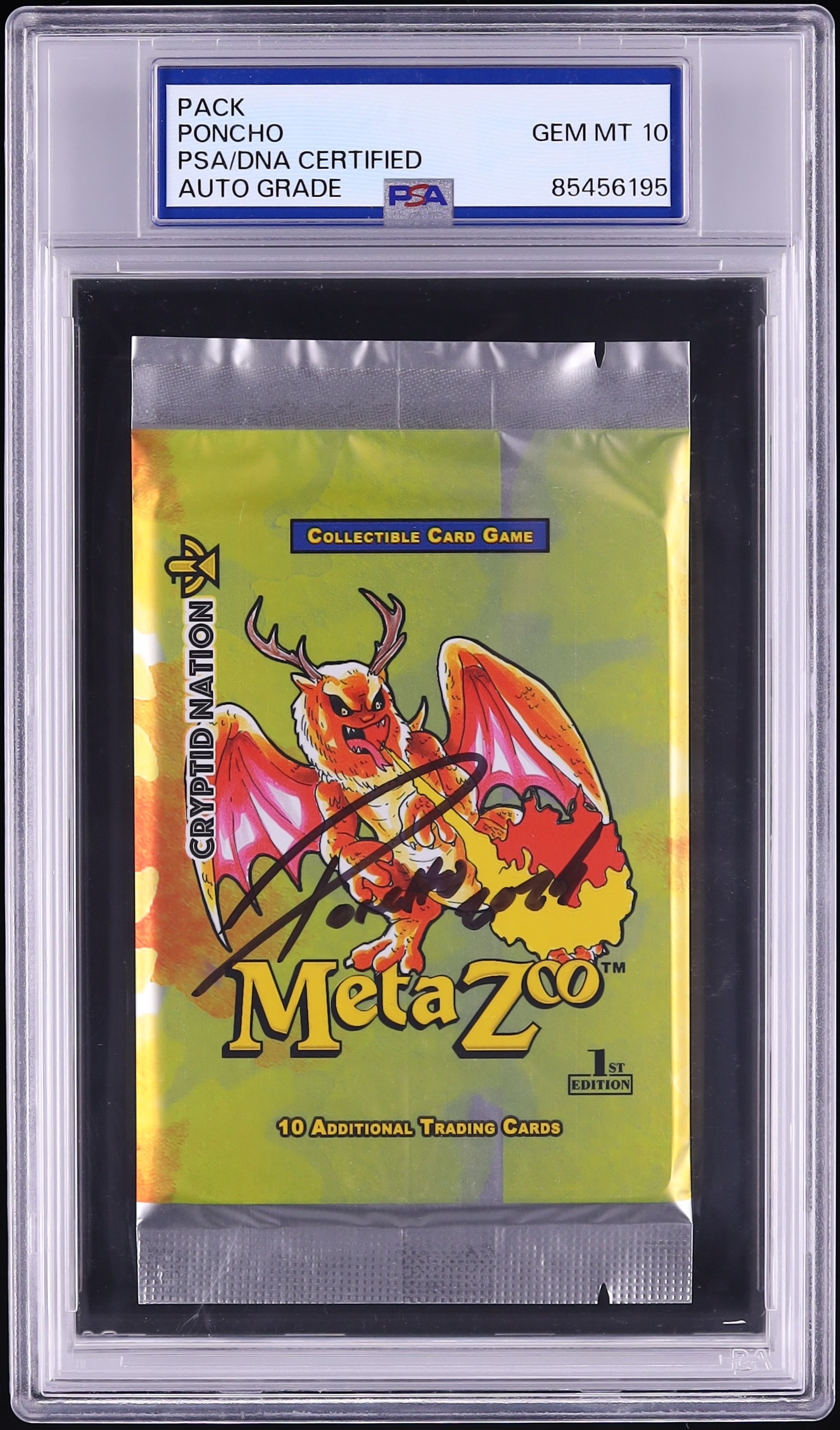 Poncho Signed Autographed Pack AUTO PSA/DNA 10 on Fanatics Collect