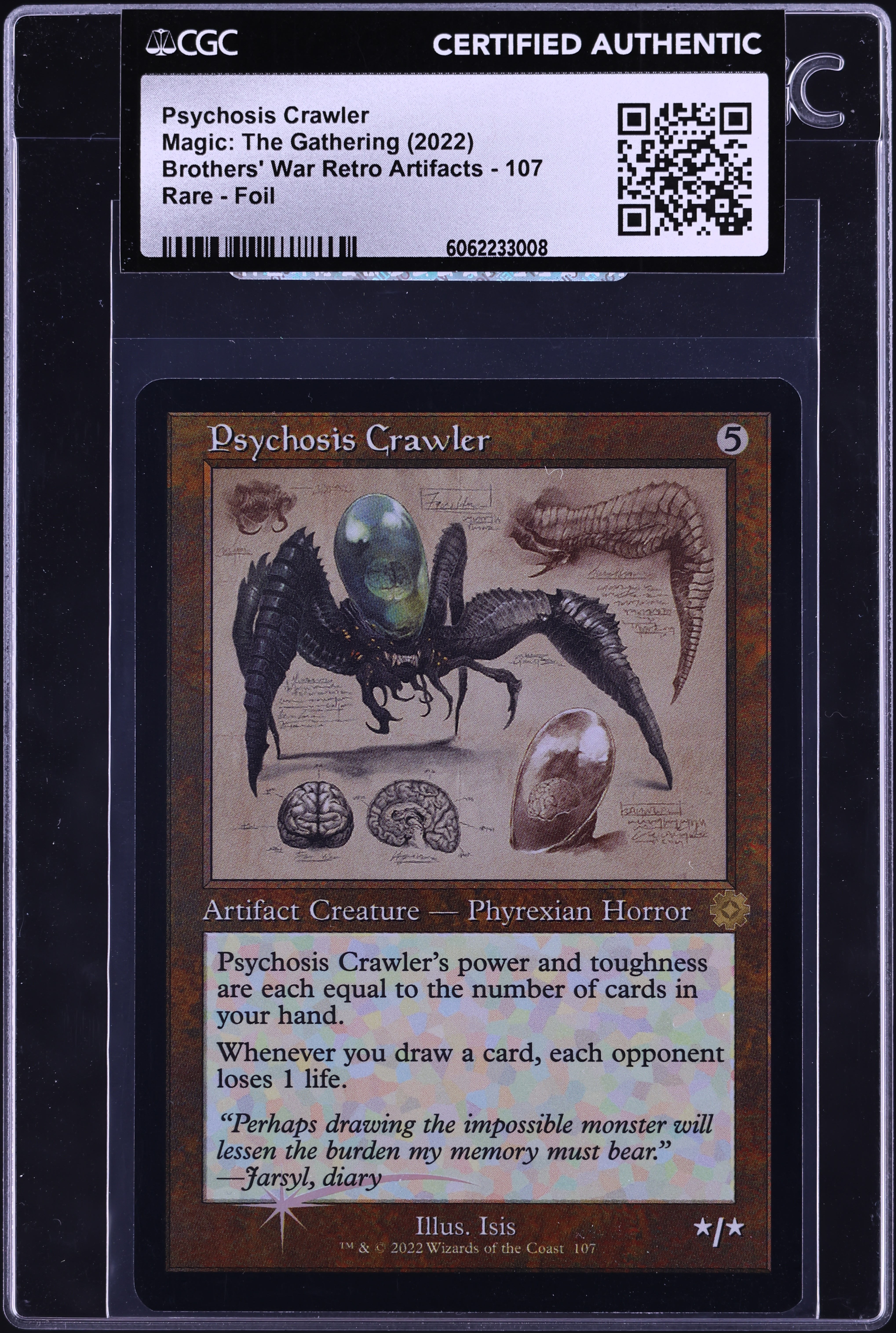 mtg cards like psychosis crawler Magic the Gathering Adventures: October 2016 each opponent loses 1 life 2022 MTG Brothers' War Retro