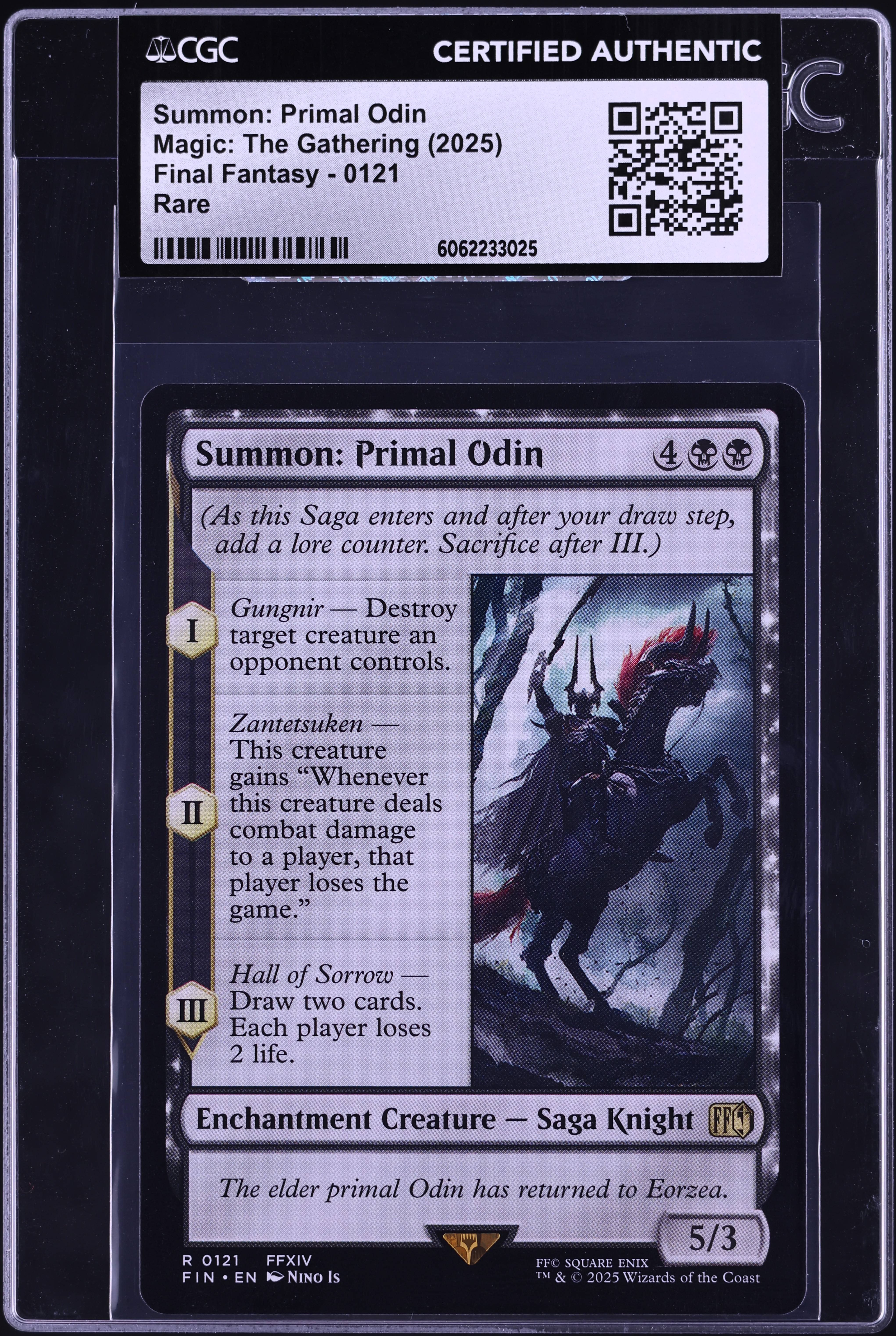 2025 Magic The Gathering MTG Final Fantasy Summon: Primal Odin #0121 CGC AUTH on Fanatics Collect 2025 Magic The Gathering MTG Final Fantasy Summon: Primal Odin #0121 CGC AUTH on Fanatics Collect