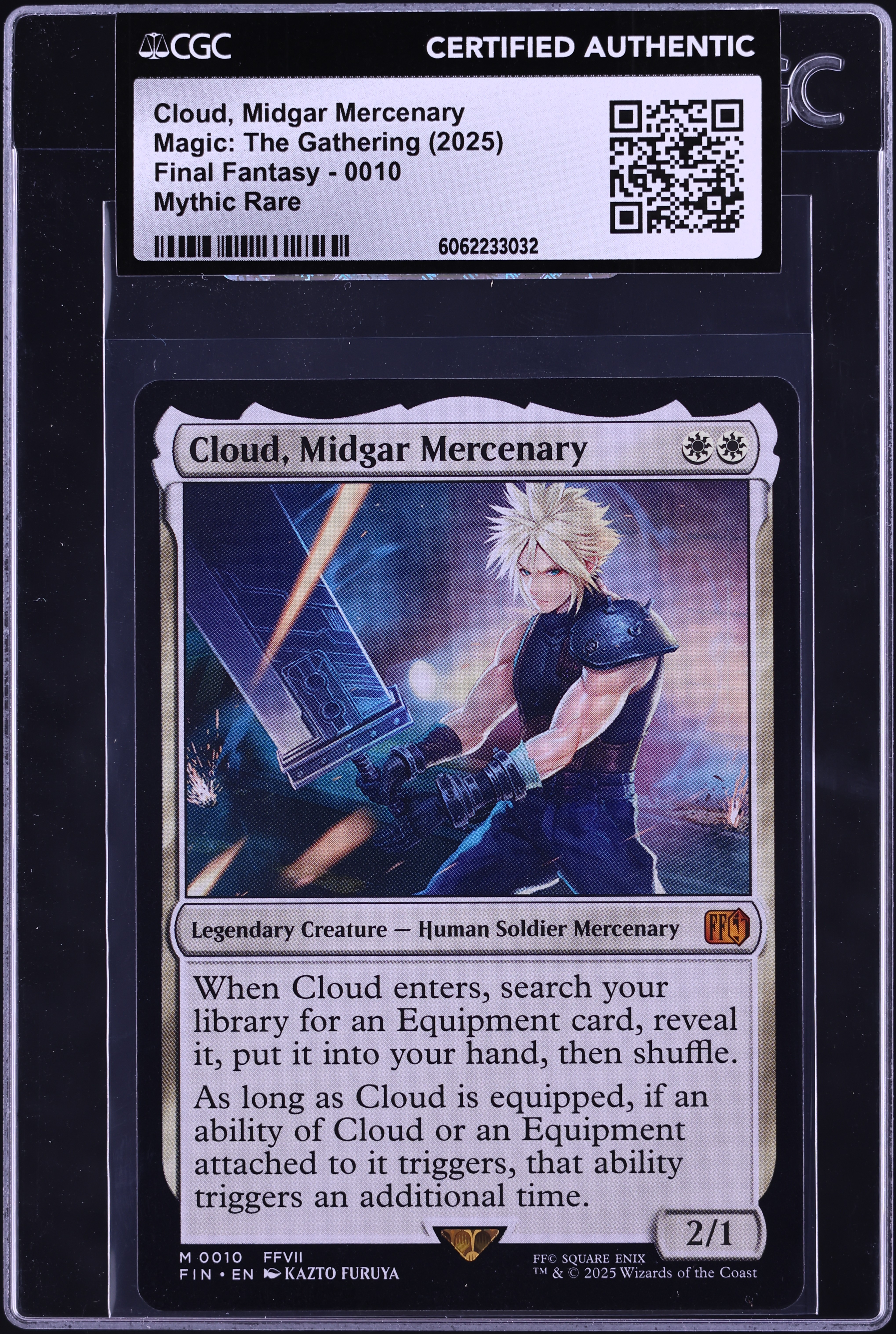 2025 Magic The Gathering MTG Final Fantasy Cloud, Midgar Mercenary
