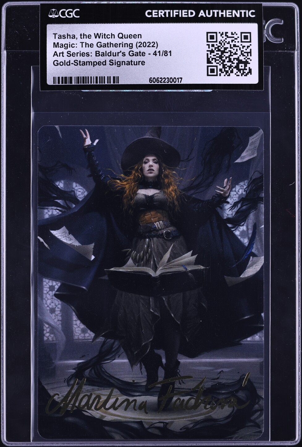 2022 Magic The Gathering Art Baldur's Gate Gold Tasha Witch Queen /81 CGC AUTH on Fanatics Collect 2022 Magic The Gathering Art Baldur's Gate Gold Tasha Witch Queen /81 CGC AUTH on Fanatics Collect