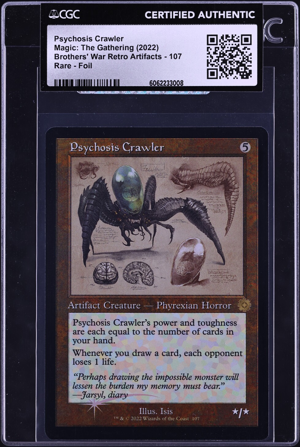 mtg cards like psychosis crawler 401 Games Canada The Brothers War Retro Artifacts (BRR) #107 Illustrated by Isis Magic Magic The Gathering - The