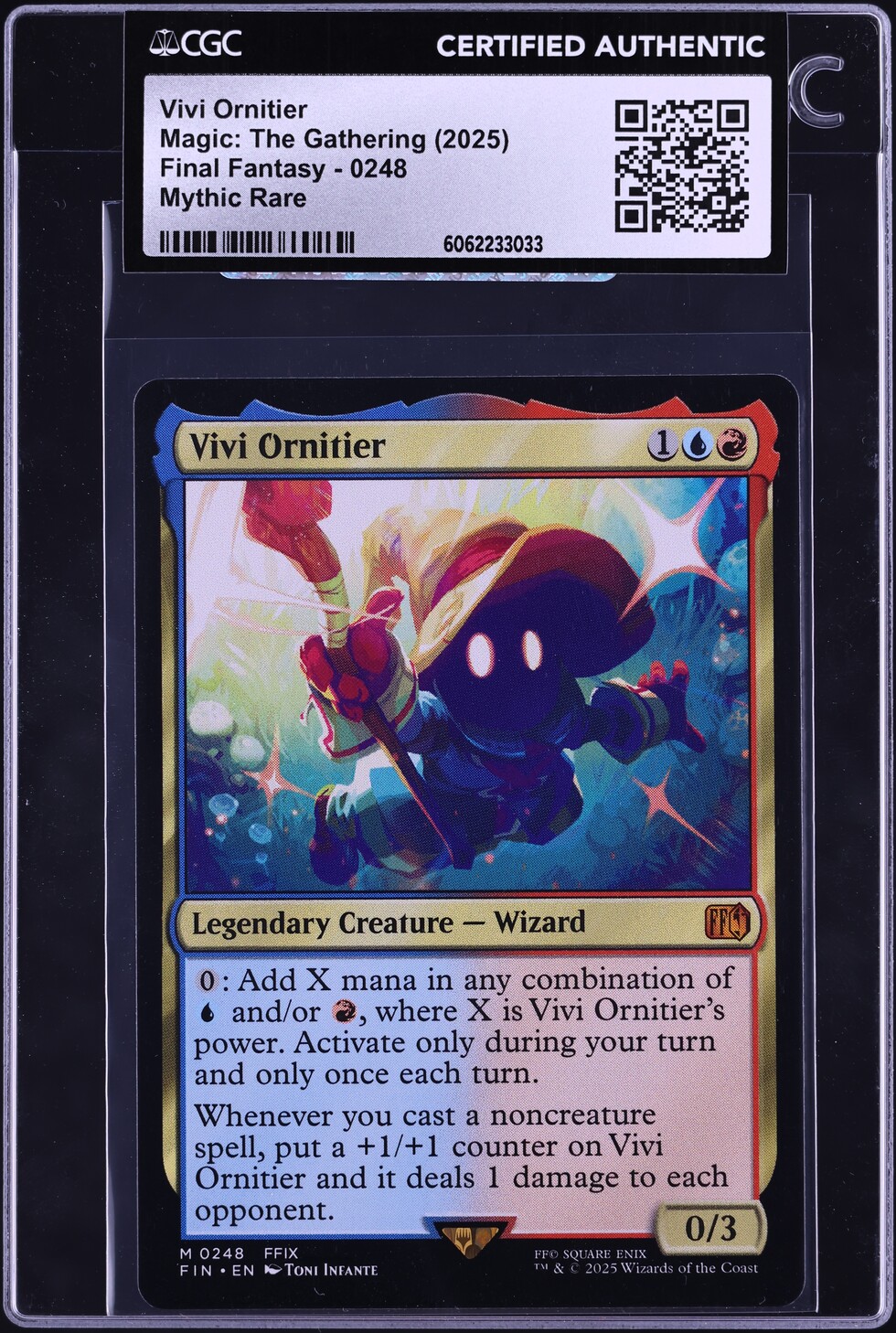 2025 Magic The Gathering MTG Final Fantasy Vivi Ornitier #0248 CGC
