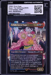 tellah mtg card Magic The Gathering - Universes Beyond - Final Fantasy - Tellah, Great Sage  (Borderless Alternate Art) main image 0