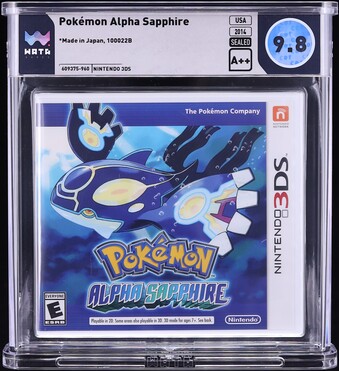 Pokemon Alpha Sapphire (Nintendo 3DS) WATA 9.8 A++ Sealed on