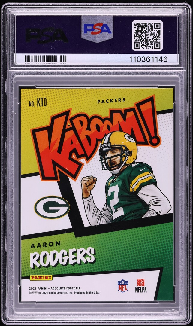 2021 Absolute Kaboom! Aaron Rodgers #K10 PSA 9 MINT