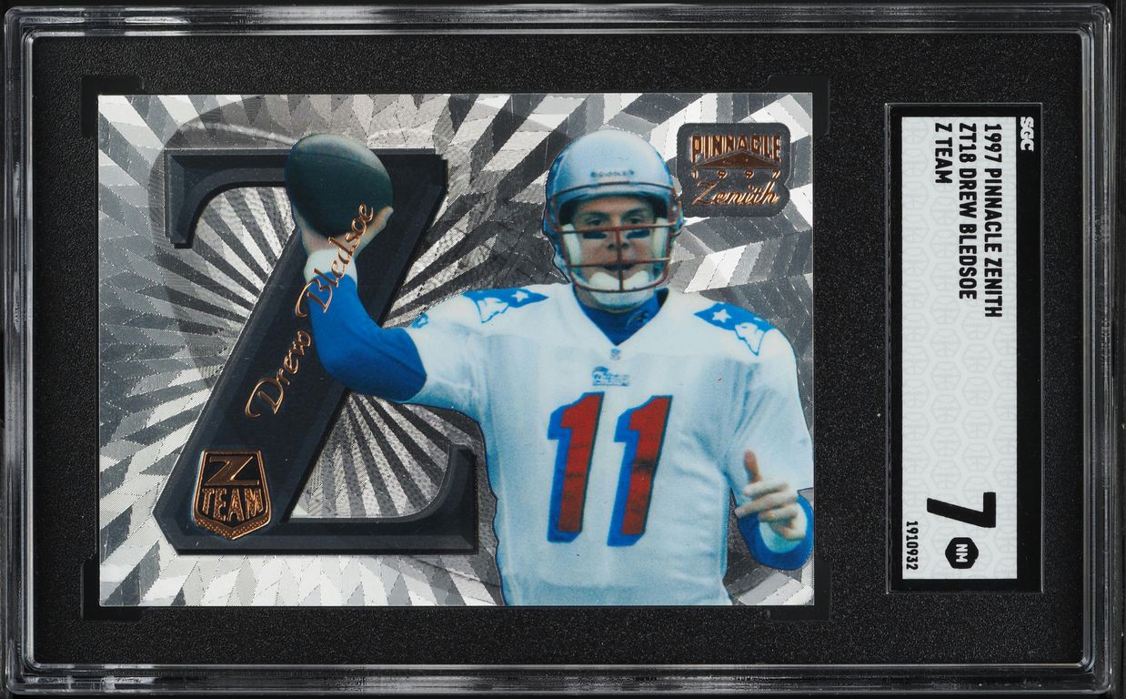 1997 Pinnacle Zenith Z Team Drew Bledsoe #ZT18 SGC 7 NRMT
