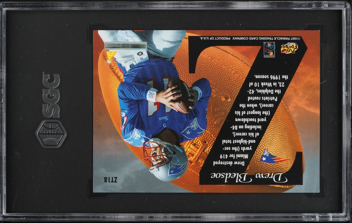 1997 Pinnacle Zenith Z Team Drew Bledsoe #ZT18 SGC 7 NRMT