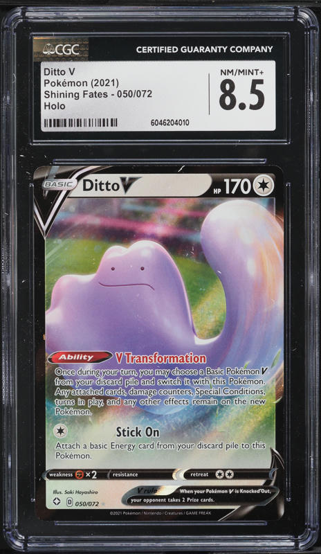 2021 Pokemon Sword & Shield Shining Fates Ditto V #50 CGC 8.5 NM-MT+