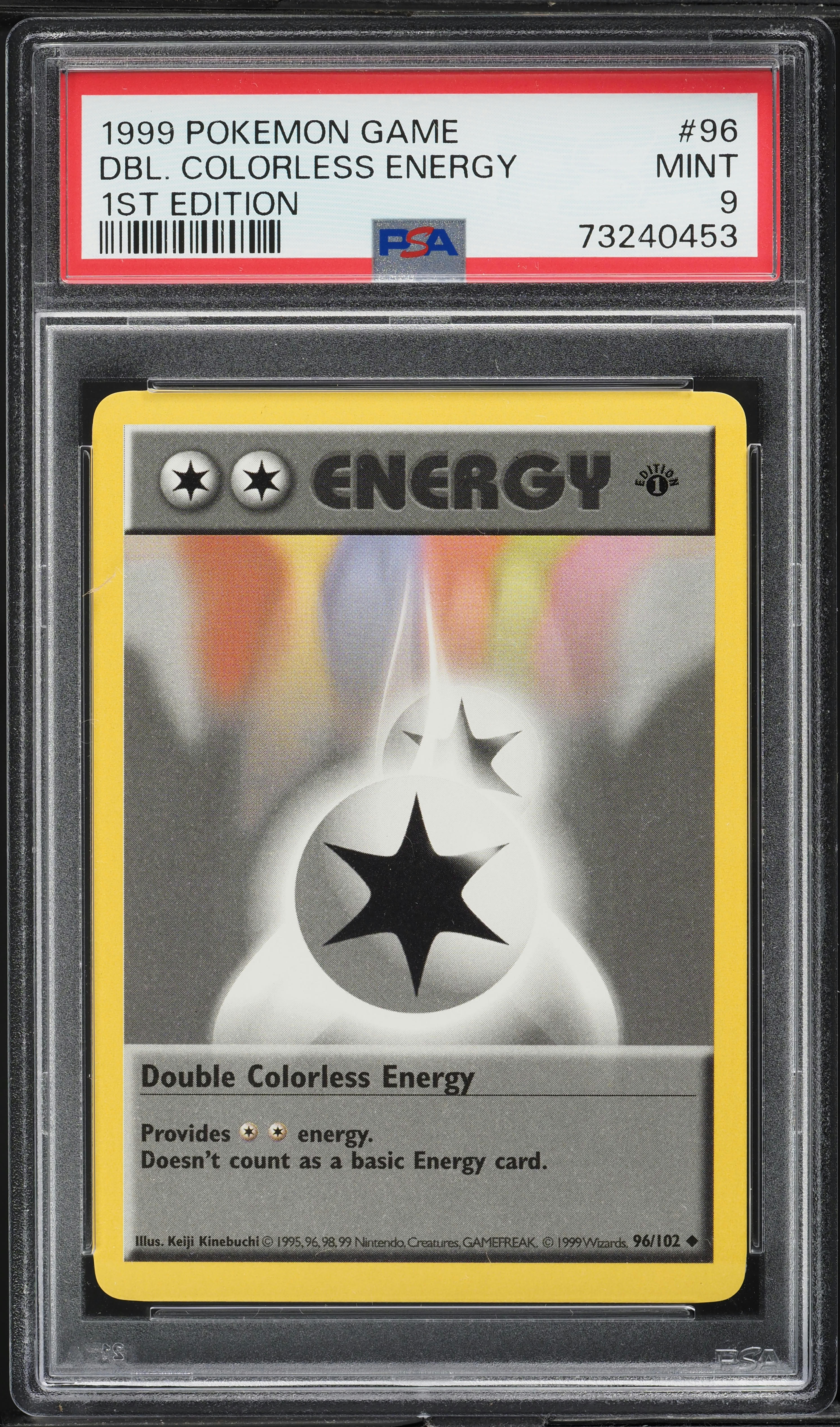 1999 Pokemon Base Set Shadowless 1st Edition Double Colorless