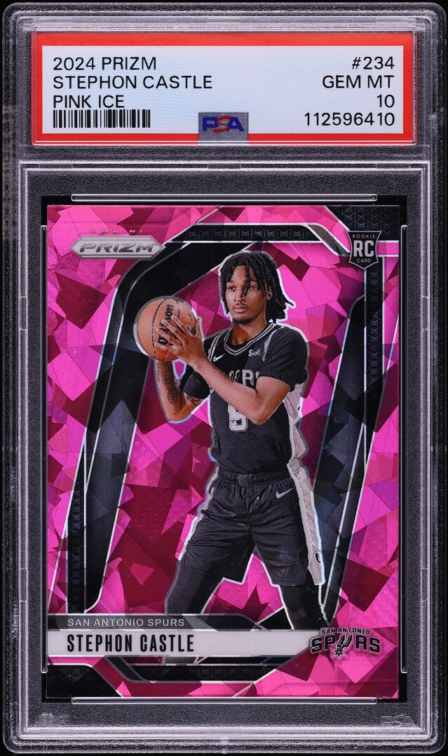 2024 Panini Prizm Pink Ice Stephon Castle ROOKIE #234 PSA 10 GEM