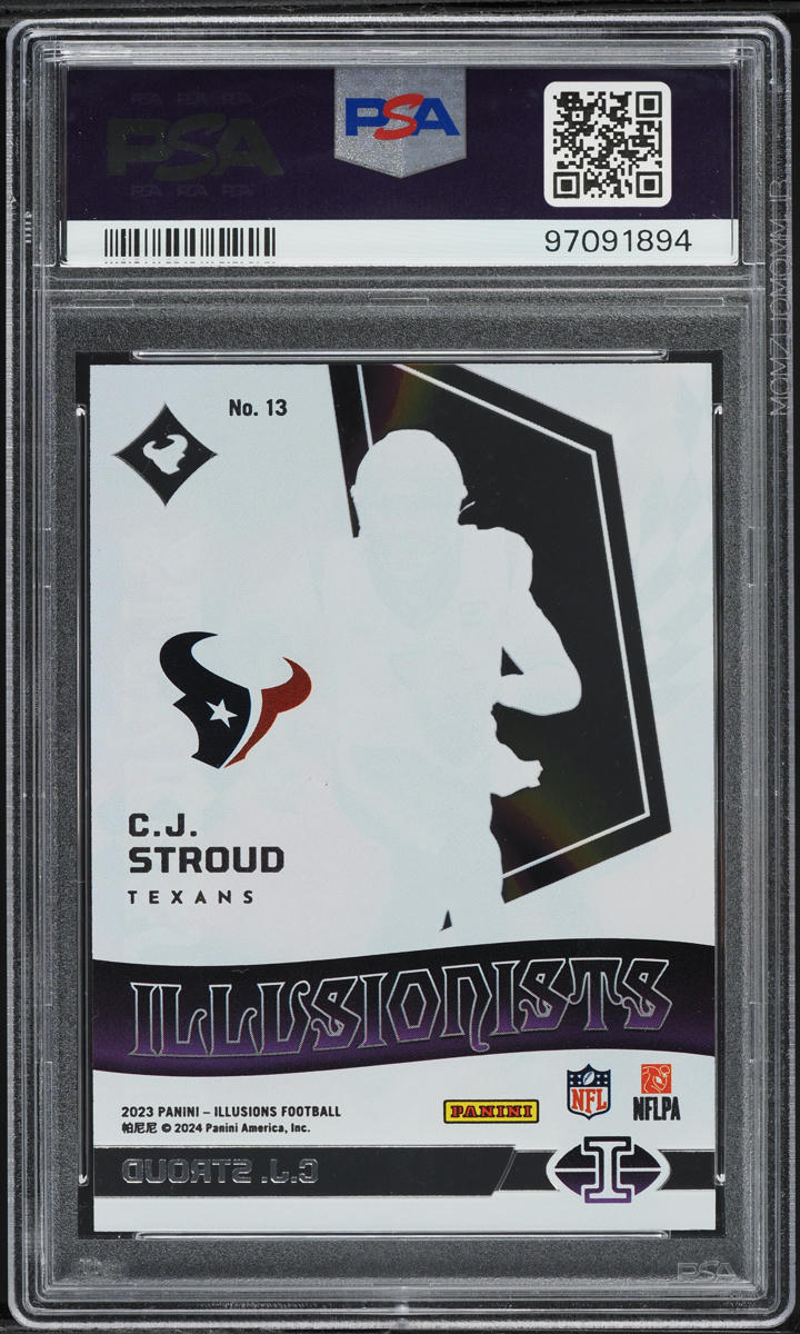 2023 Panini Illusions Illusionists C.J. Stroud ROOKIE #13 PSA 9 MINT