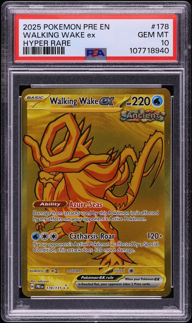 2025 Pokemon Scarlet & Violet Prismatic Evolutions Gold Rare