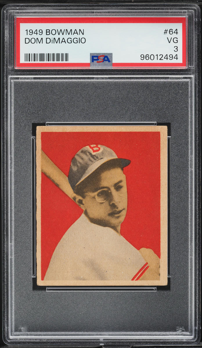 1949 Bowman Dom DiMaggio #64 PSA 3 VG