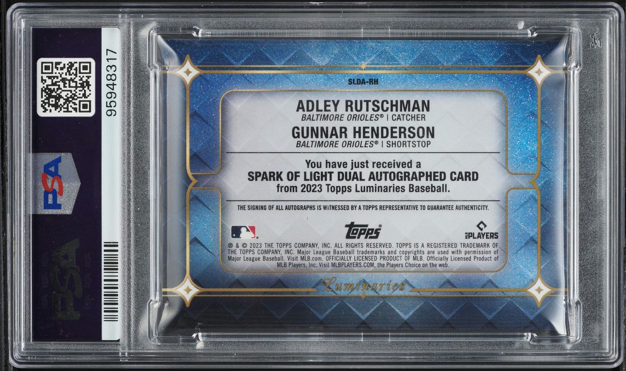 Topps Luminaries 0 Adley Rutschman Spark Baseball Of Light Rookie 