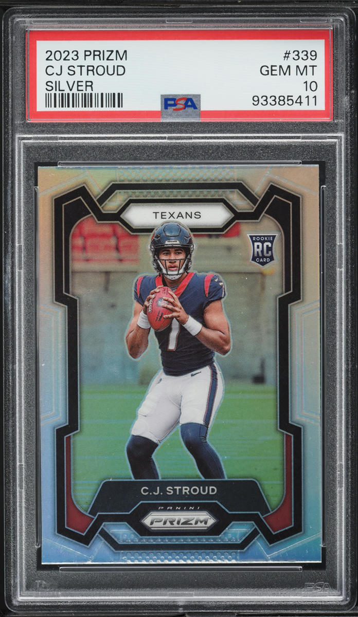 2023 Panini Prizm Silver C.J. Stroud ROOKIE #339 PSA 10 GEM MINT