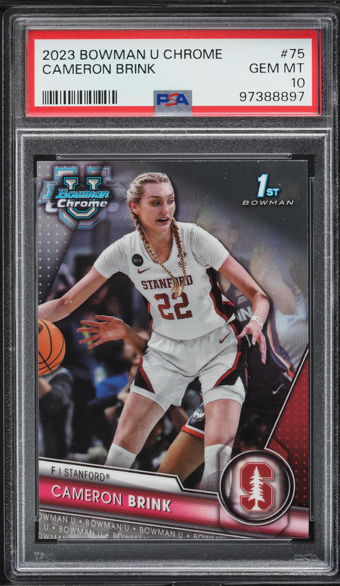 2023 Bowman Chrome University Cameron Brink ROOKIE #75 PSA 10 GEM MINT