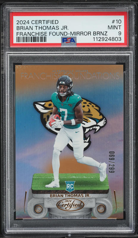 2024 Panini Certified F/F Mirror Bronze Brian Thomas Jr. ROOKIE