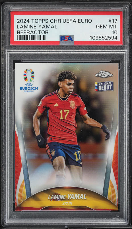 2024 Topps Chrome Sapphire Selections Black Lamine Yamal AUTO DNA