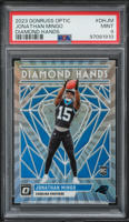 2023 Donruss Optic Diamond Hands Jonathan Mingo ROOKIE #DH-JM PSA