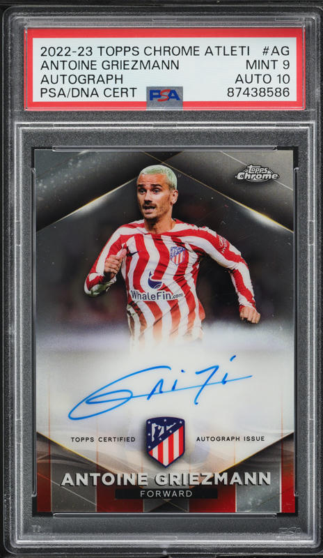 2022 Topps Chrome Atletico De Madrid Antoine Griezmann AUTO 2022 Topps Chrome Atletico De Madrid Antoine Griezmann AUTO