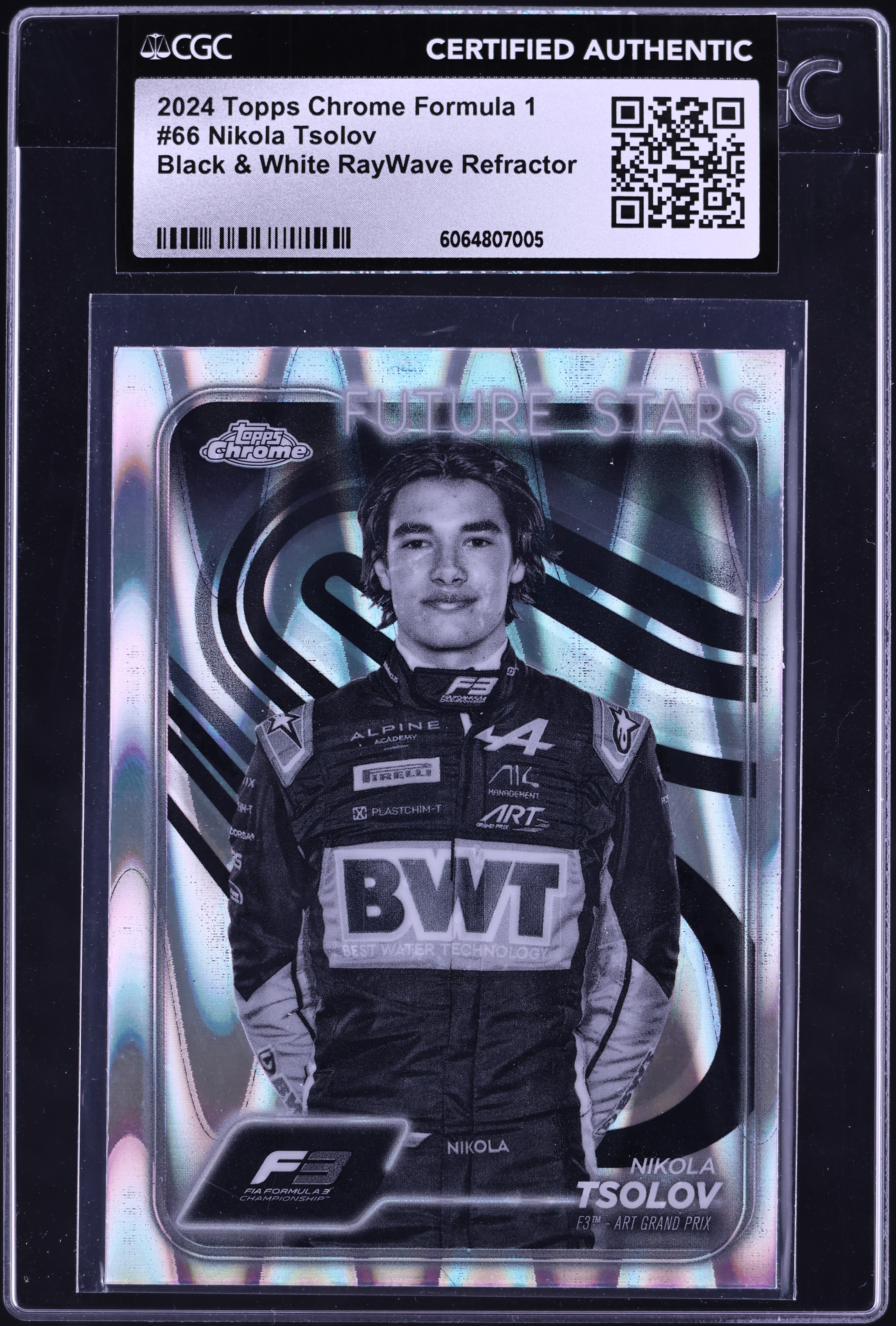 2021 Topps Chrome F1 #96 Lewis Hamilton Checker Flag Refractor PSA 10 GEM MINT