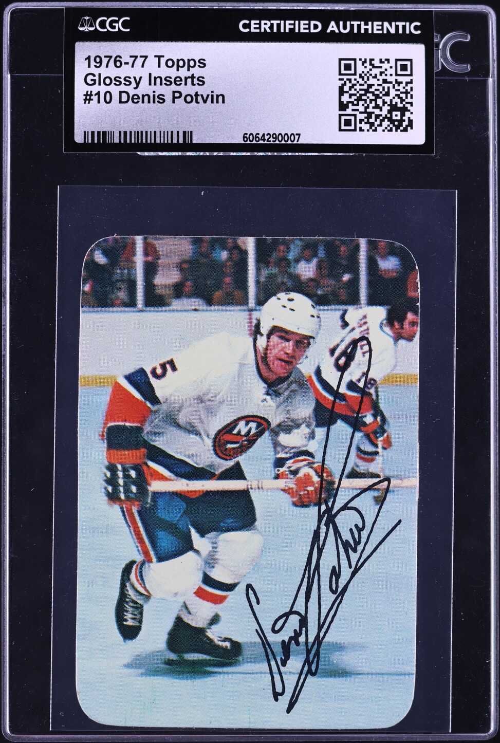 1976 Topps Glossy Inserts Denis Potvin #10 CGC AUTH