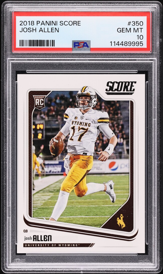 2018 Score Football Josh Allen ROOKIE #350 PSA 10 GEM MINT