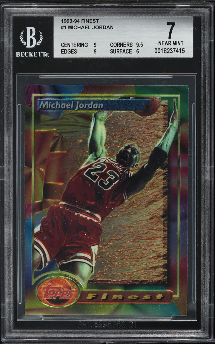 1993 Finest Basketball Michael Jordan #1 BGS 7 NRMT