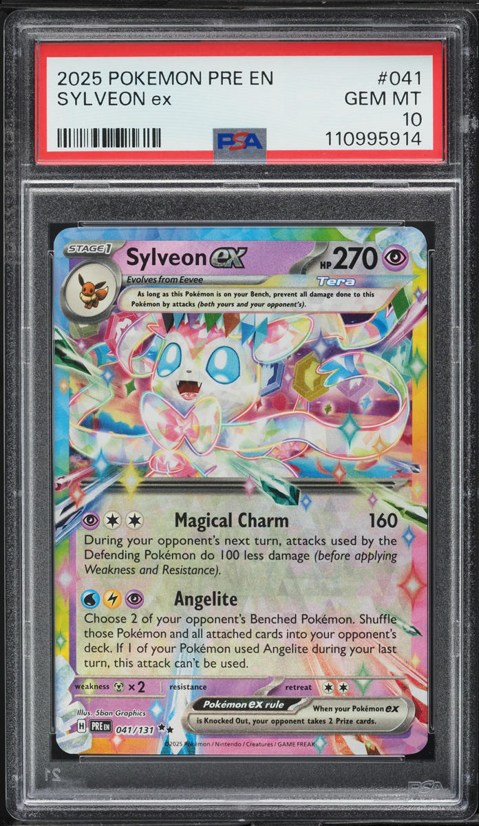 2025 Pokemon SV Prismatic Evolutions Holo Sylveon ex #41 PSA 10 GEM MINT on  Fanatics Collect