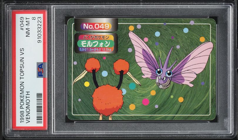 1998 Pokemon Japanese Topsun VS Venomoth #49 PSA 8 NM-MT