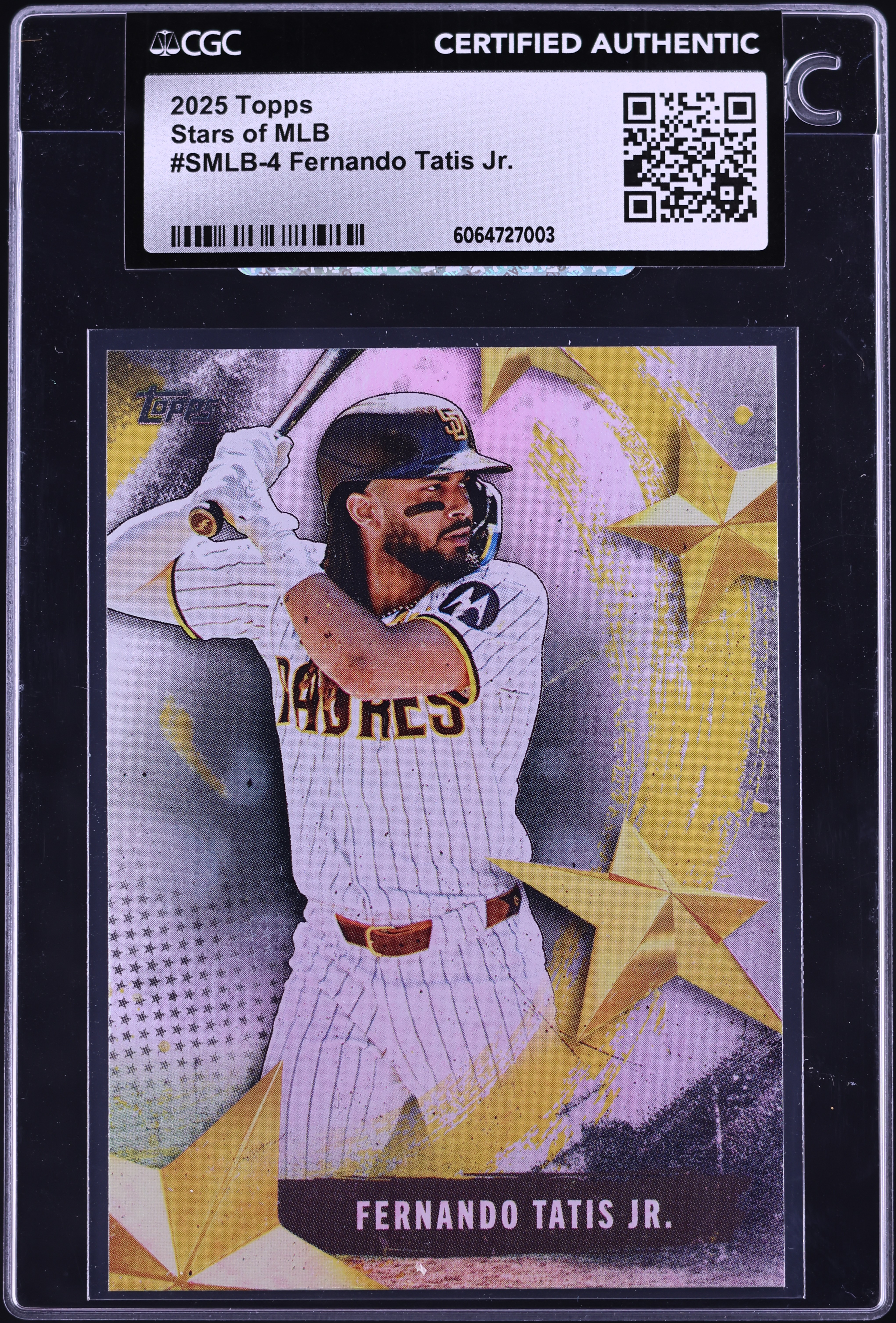 2025 Topps Stars Of MLB Fernando Tatis Jr. #SMLB-4 CGC AUTH on 