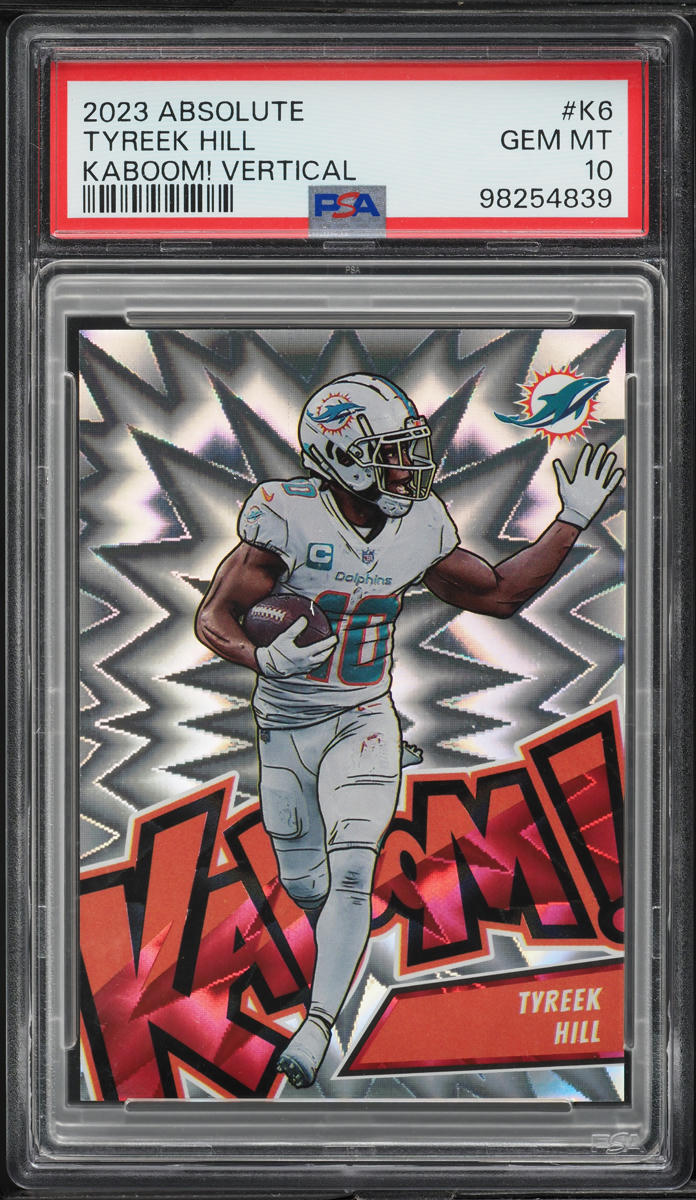 2023 Absolute Kaboom! Vertical Tyreek Hill #K6 PSA 10 GEM MINT