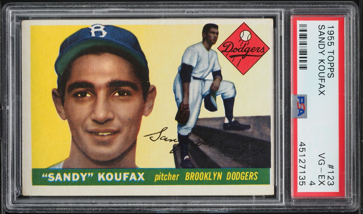 1955 Topps Sandy Koufax ROOKIE #123 PSA 4 VGEX