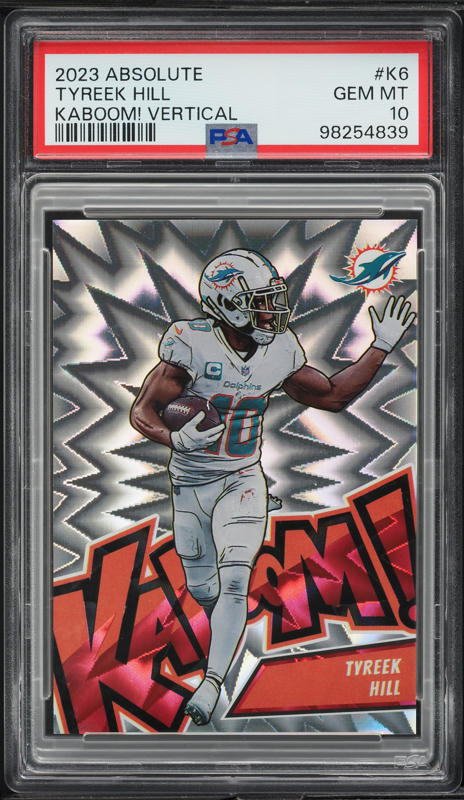 2023 Absolute Kaboom! Vertical Tyreek Hill #K6 PSA 10 GEM MINT on