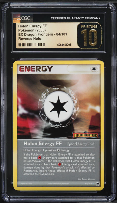2006 Pokemon EX Dragon Frontiers Reverse Holo Holon Energy FF #84 CGC 10