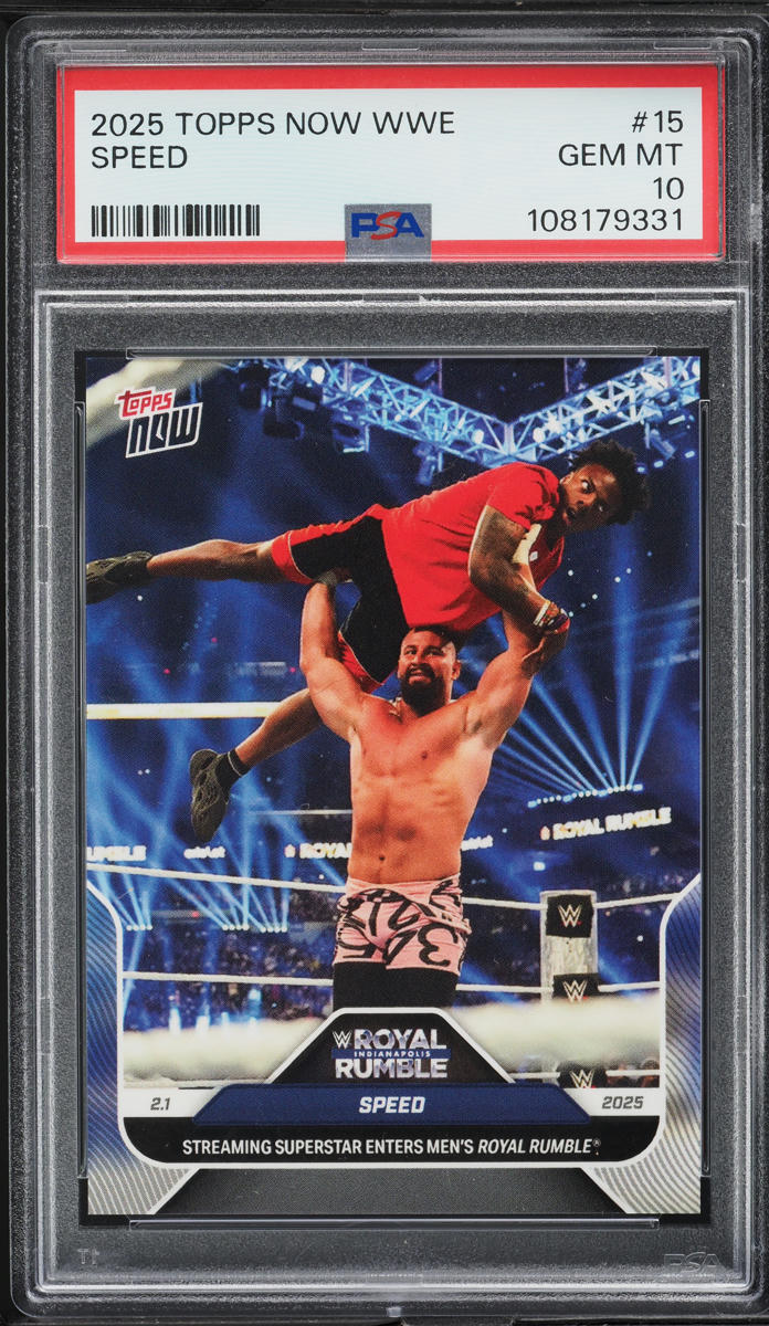 2025 Topps Now WWE Speed #15 PSA 10 GEM MINT
