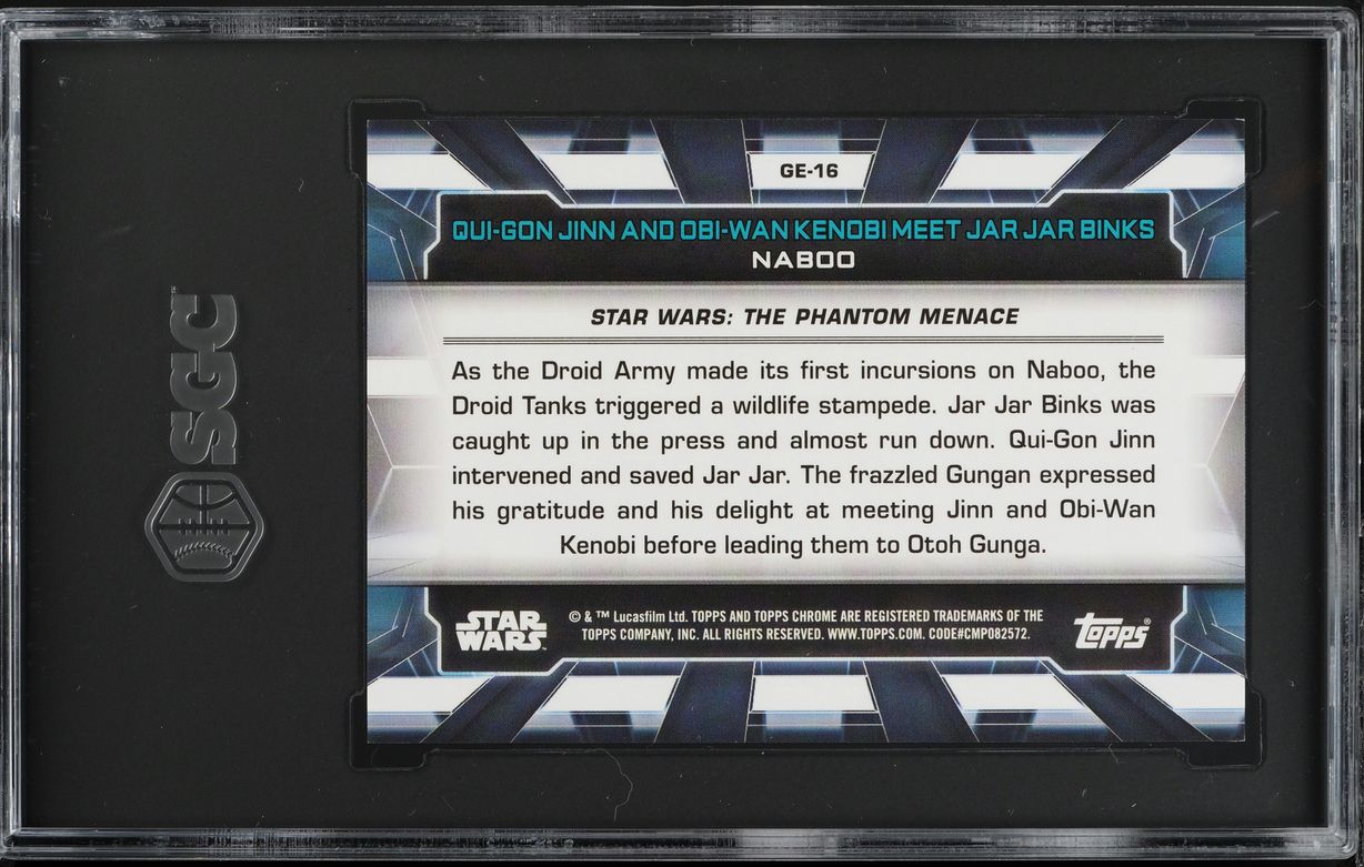 2024 Topps Chrome Star Wars Galactic Eras Gold Dust Qui-Gon Obi