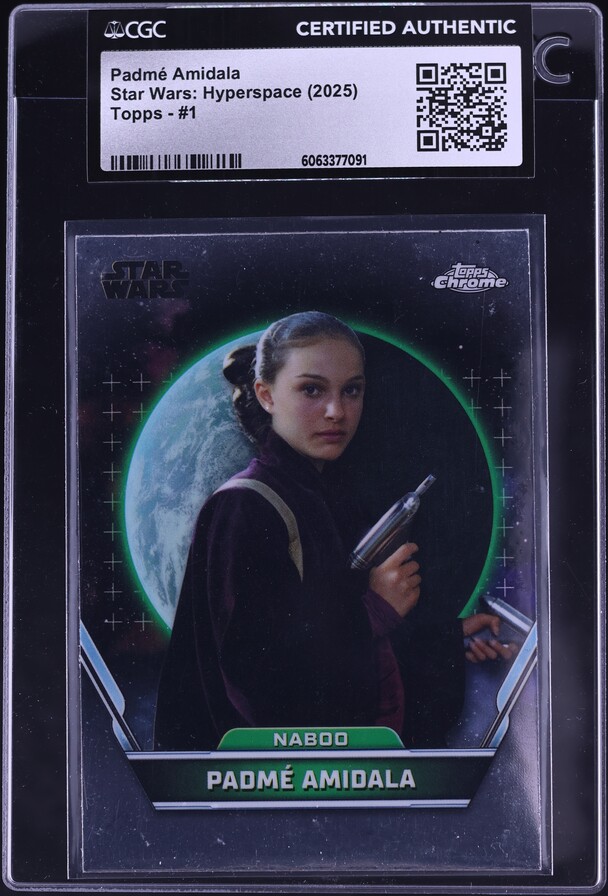 2025 Topps Star Wars: Hyperspace Padmé Amidala #1 CGC AUTH on