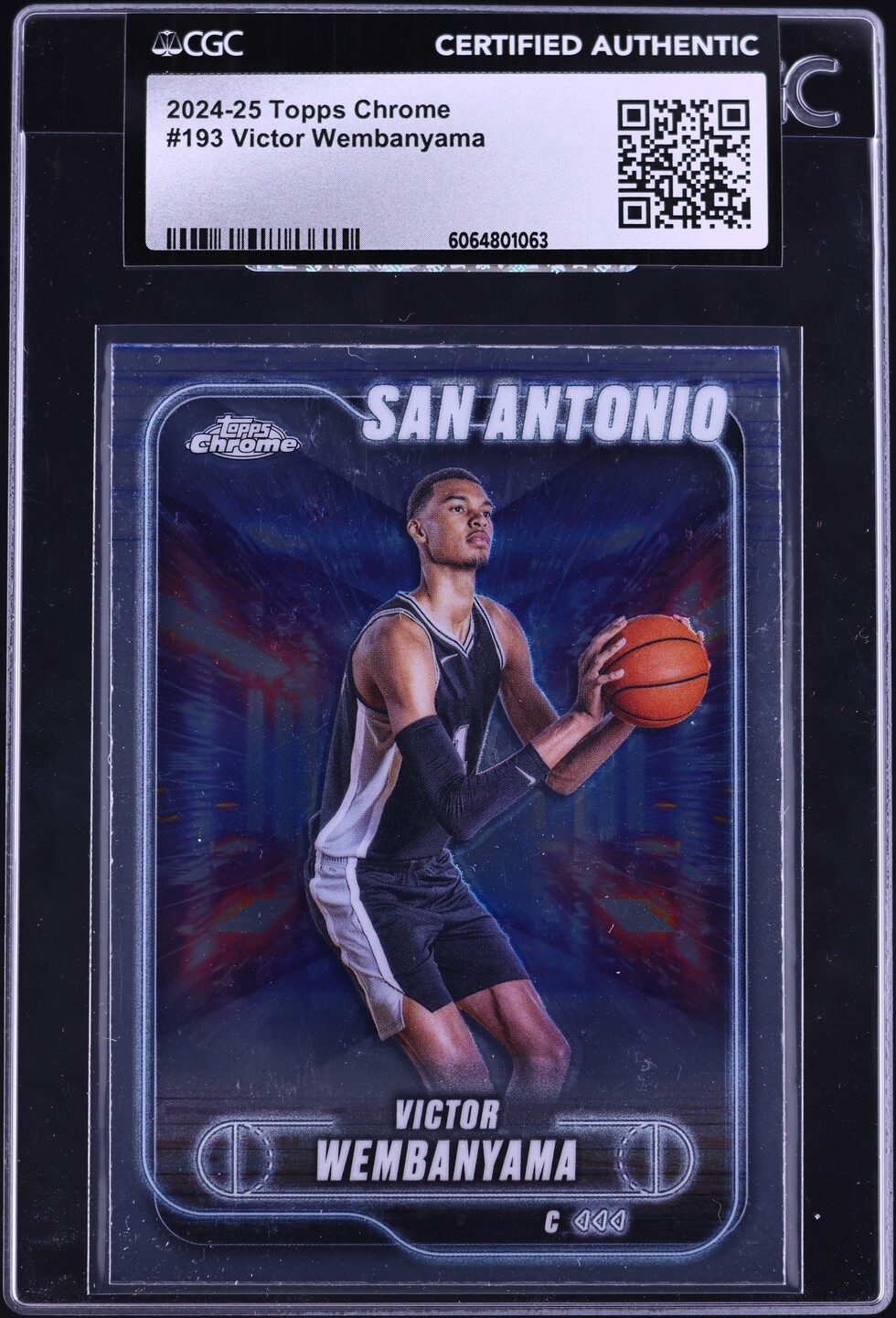 2024 Topps Chrome Victor Wembanyama #193 CGC AUTH
