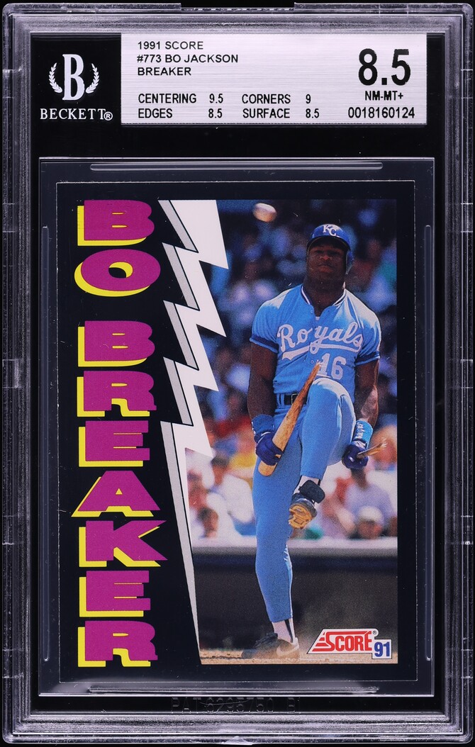 1991 Score Breaker Bo Jackson #773 BGS 8.5 NM-MT+