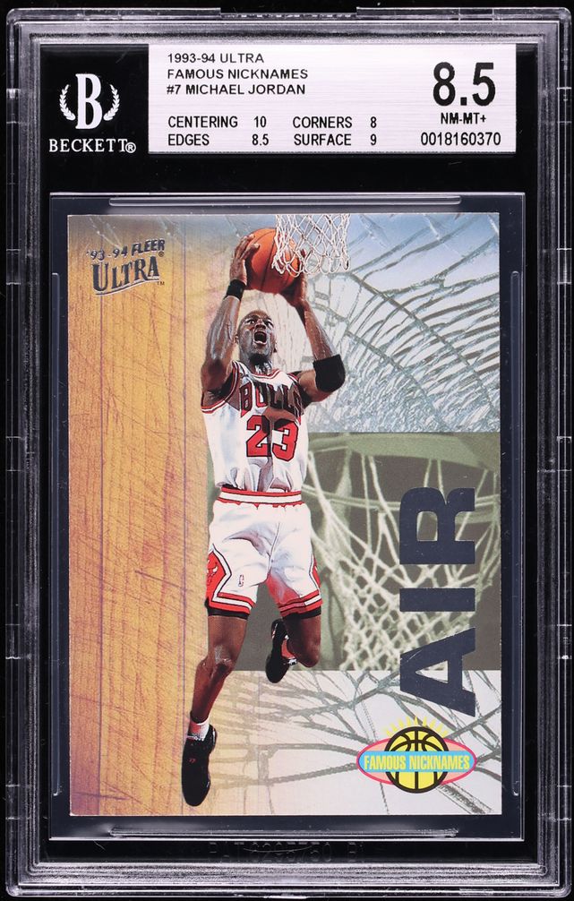 1993 Ultra Famous Nicknames Michael Jordan #7 BGS 8.5 NM-MT+